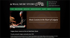 Desktop Screenshot of dewaalmusic.com