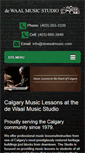 Mobile Screenshot of dewaalmusic.com